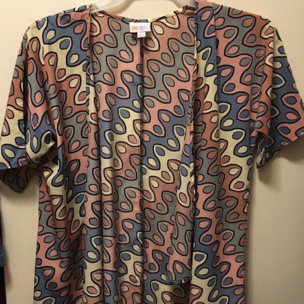 Lularoe Geometric-Multi Color Open Front Cardigan
